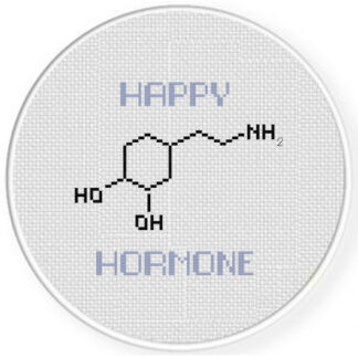 Happy Hormone Cross Stitch Pattern