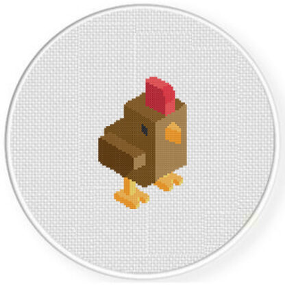 Isometric Chicken Isometric Chicken Cross Stitch Pattern – Daily Cross Stitch
