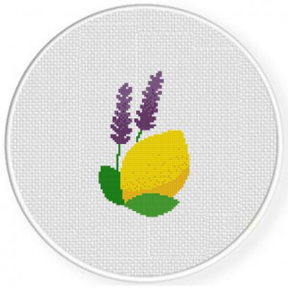 Lemon And Lavender Cross Stitch Pattern – Daily Cross Stitch