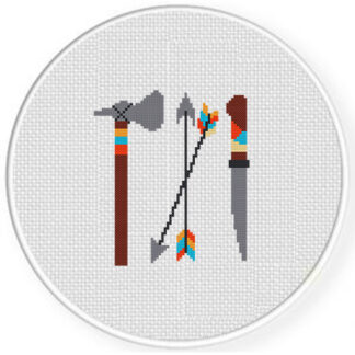 Native American Tool Cross Stitch Pattern