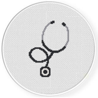 Stethoscope Cross Stitch Pattern