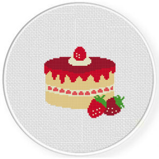 Strawberry Shortcake Cross Stitch Pattern
