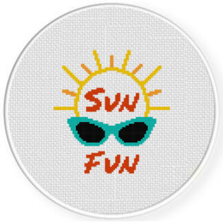 Sun Fun Cross Stitch Pattern