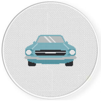 Vintage Car Cross Stitch Pattern