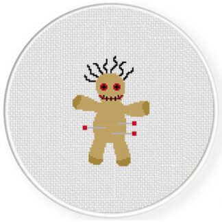 Voodoo Doll Cross Stitch Pattern