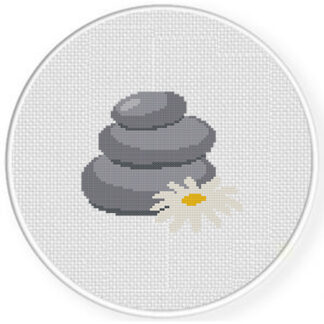 Zen Rocks Cross Stitch Pattern