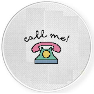 Call Me Cross Stitch Pattern