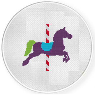 Carousel Horse Cross Stitch Pattern