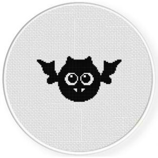 Cute Bat Ball Cross Stitch Pattern