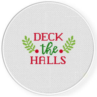 Deck The Halls Cross Stitch Pattern