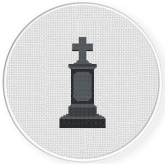Goth Gravestone Cross Stitch Pattern