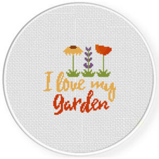 I Love my Garden Cross Stitch Pattern