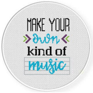 Make Your Own Kind Of Music Cross Stitch Pattern