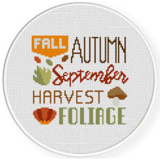 September Quilt Cross Stitch Pattern