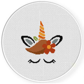 Autumn Unicorn Cross Stitch Pattern