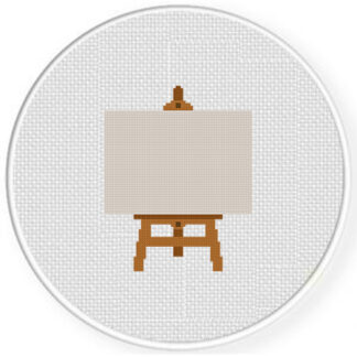 Blank Easel Cross Stitch Pattern