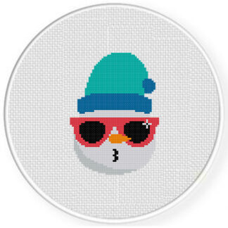 Cool Snowman Cross Stitch Pattern