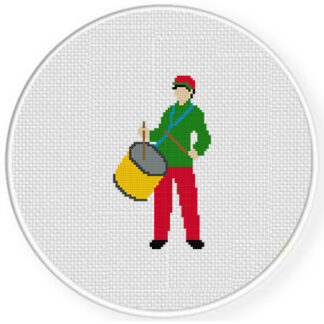 Drummer Boy Cross Stitch Pattern