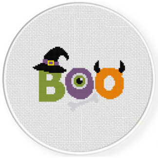 Halloween Boo Cross Stitch Pattern