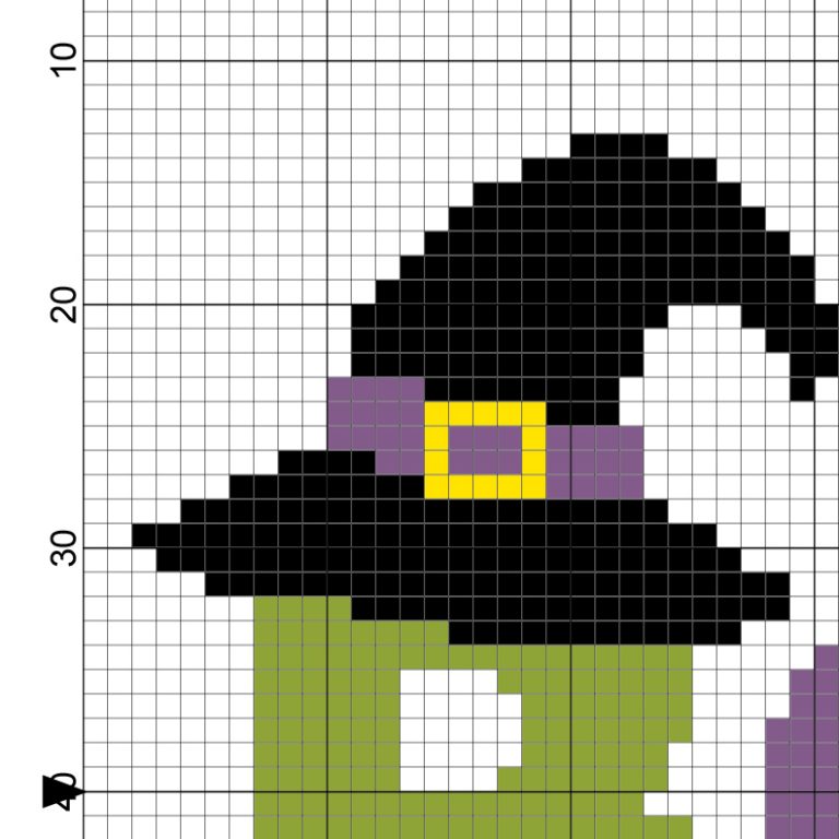 Halloween Boo Cross Stitch Pattern – Daily Cross Stitch