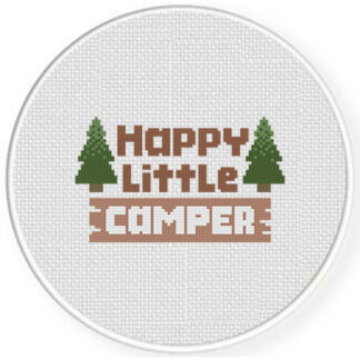 Happy Little Camper Cross Stitch Pattern