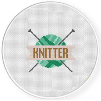 Knitter Cross Stitch Pattern