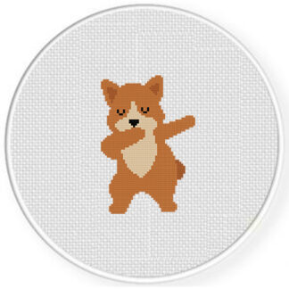 Meme Dog Dab Cross Stitch Pattern