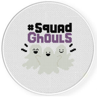#Squad Ghouls Cross Stitch Pattern