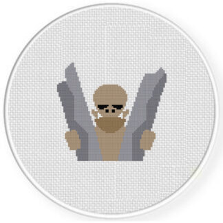 Stone Golem Cross Stitch Pattern