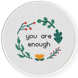 You are Enough Cross Stitch Pattern