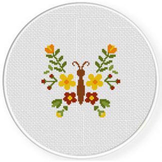 Autumn Butterfly Cross Stitch Pattern – Daily Cross Stitch