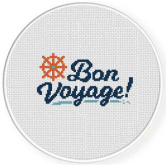 Bon Voyage Cross Stitch Pattern