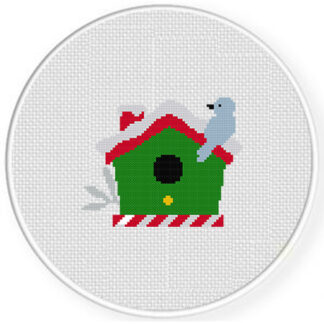 Holiday Birdhouse Cross Stitch Pattern