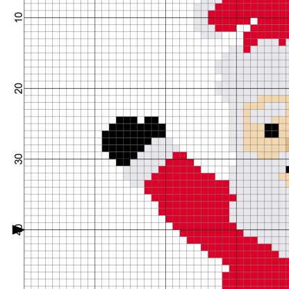 Ice Skater Santa Cross Stitch Pattern – Daily Cross Stitch