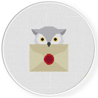 Owl Letter Cross Stitch Pattern