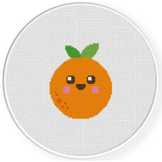 Sweet Tangerine Cross Stitch Pattern