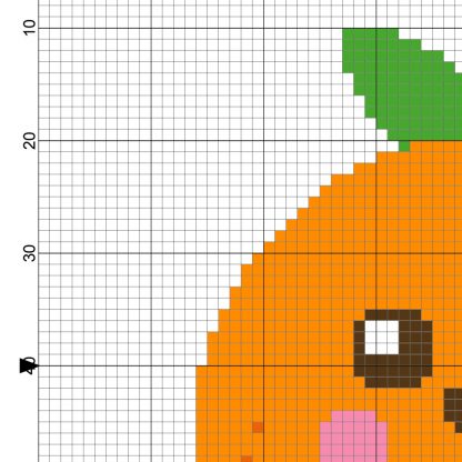 Sweet Tangerine Cross Stitch Pattern – Daily Cross Stitch