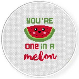 You're One In A Melon Cross Stitch Pattern
