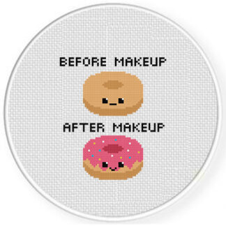 Before And After Makeup Cross Stitch Pattern