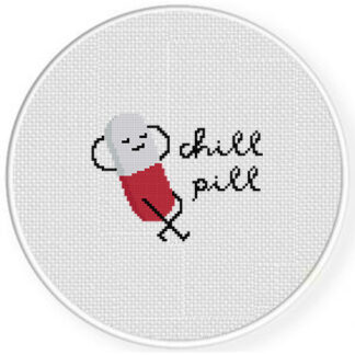 Chill Pill Cross Stitch Pattern