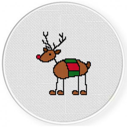 Doodle Reindeer Cross Stitch Pattern – Daily Cross Stitch