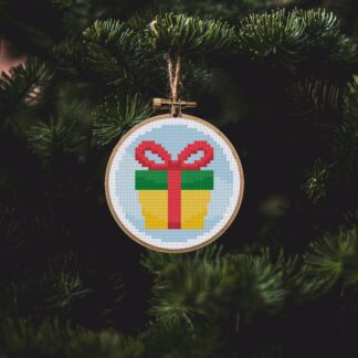 Christmas Ornament - Gift Cross Stitch Pattern