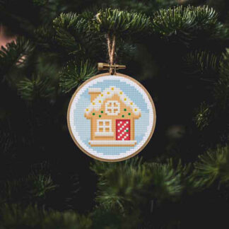 Christmas Ornament - Gingerbread-House Cross Stitch Pattern