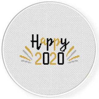 Happy 2020 Cross Stitch Pattern