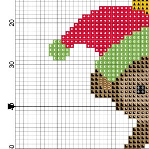 Holiday Monkey Cross Stitch Pattern – Daily Cross Stitch