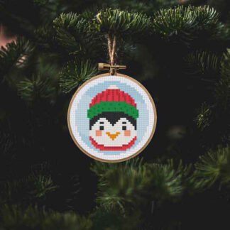Christmas Ornament - Penguin Cross Stitch Pattern