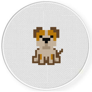 Pixel Dog Cross Stitch Pattern