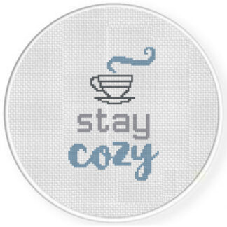 Stay Cozy Cross Stitch Pattern