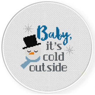 Baby, It's Cold Outside Cross Stitch Pattern
