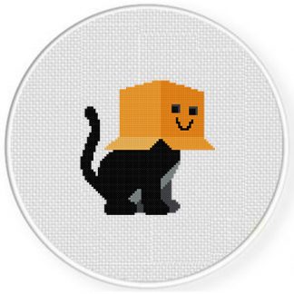 Box Head Cat Cross Stitch Pattern – Daily Cross Stitch